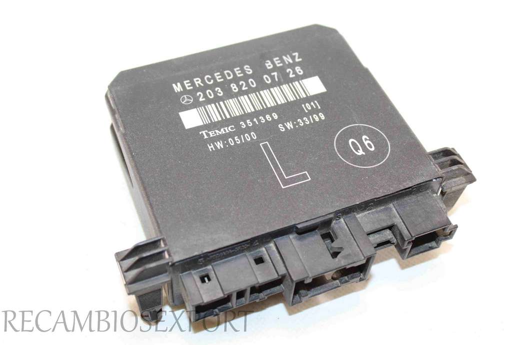 Centralita de control puerta Mercedes W203 2038200726 203 820 07 26 Q6 Temic 351369 - foto 1