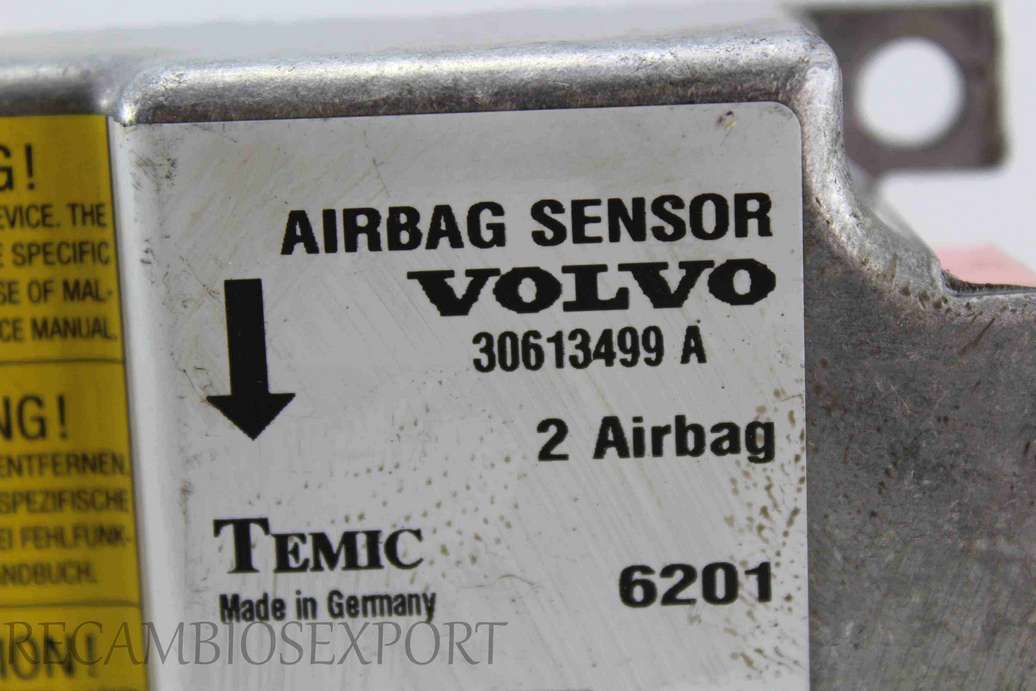 Centralita de airbag Volvo V40 S40 30613499A 30613499 A TEMIC 6201 - foto 2