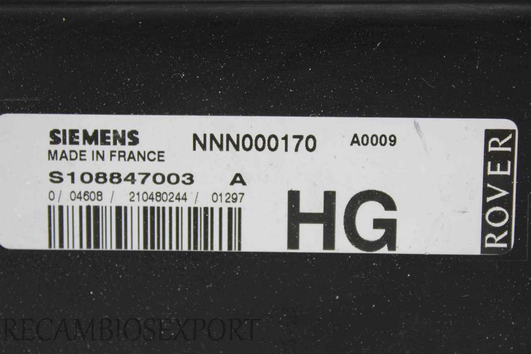Centralita del motor Rover 75 NNN000170 Siemens S108847003A S108847003 A - foto 2
