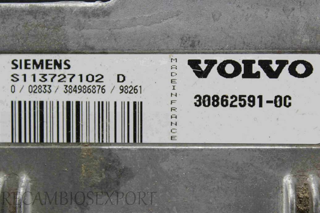 Centralita del motor Volvo S40 V40 308625910C 30862591-0C Siemens S113727102D S113727102 D - foto 2