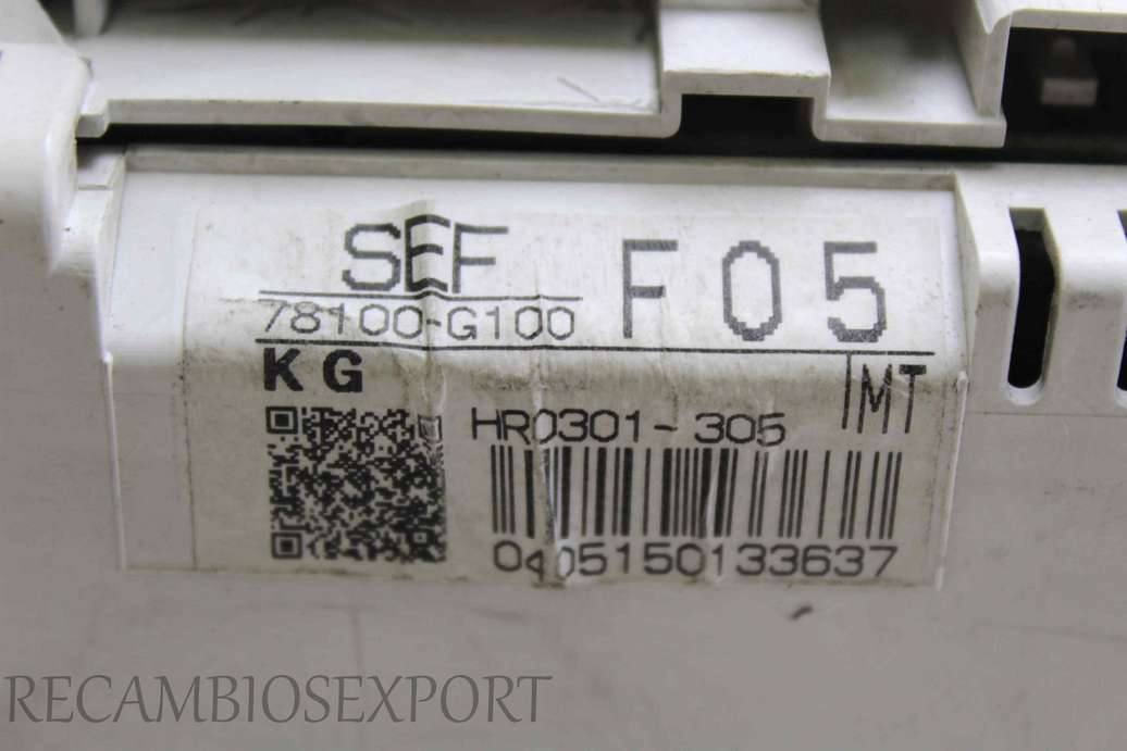 Cuadro de instrumentos Honda Accord Stream 78100G100 78100-G100 HR0301305 HR0301-305 - foto 2