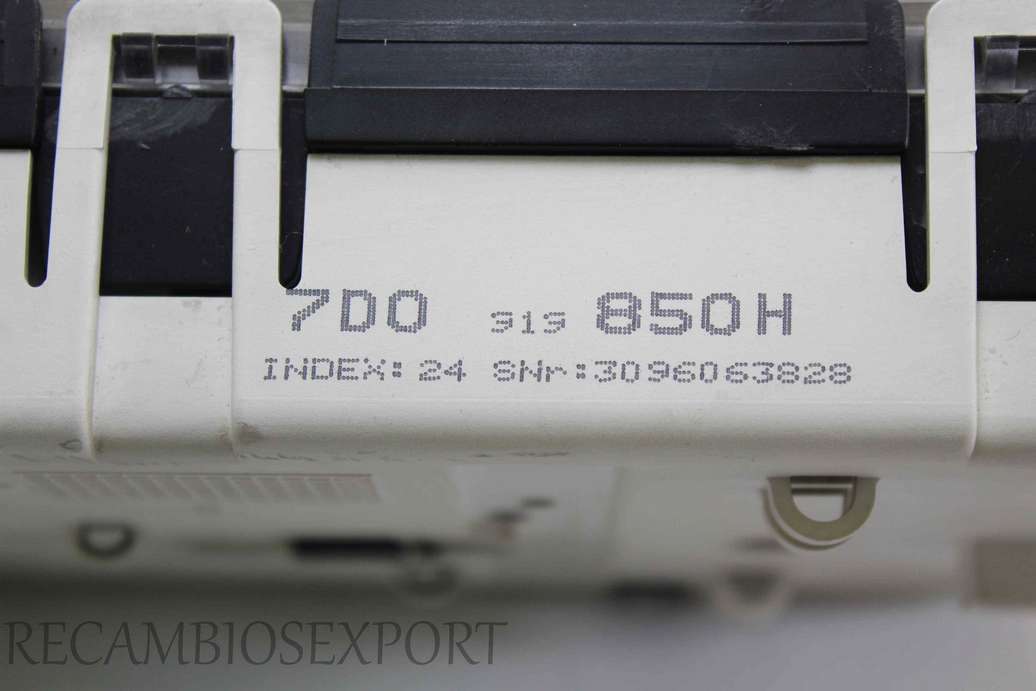 Cuadro de instrumentos  VW Transporter T4 7D0919850H 7D0 919 850H 6160672104 616.067.2104 53923262 5 3923 262 - foto 3