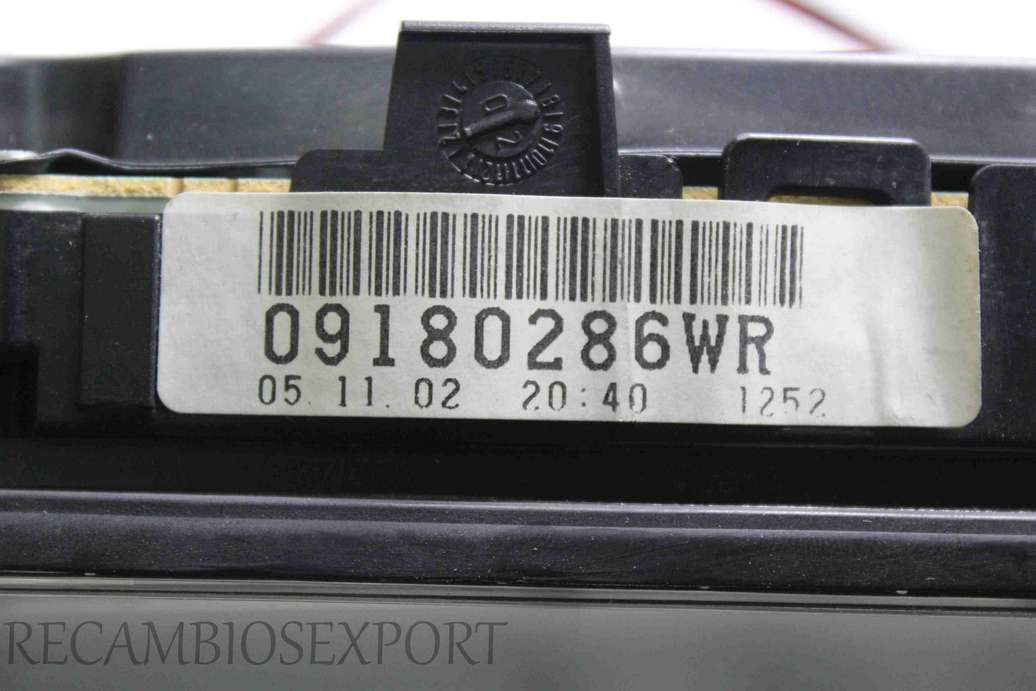 Cuadro de instrumentos  Opel Vectra C 09180286WR 09180286 WR - foto 2