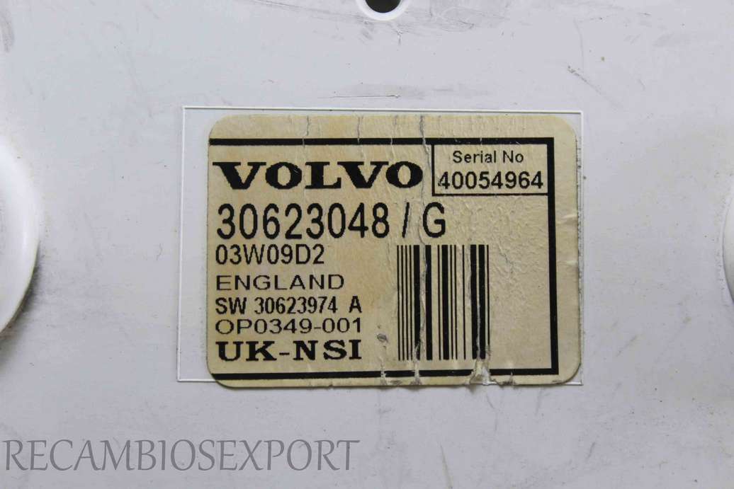 Cuadro de instrumentos Volvo V40 30623048G 30623048/G OP0349001 OP0349-001 0P0349001 - foto 2