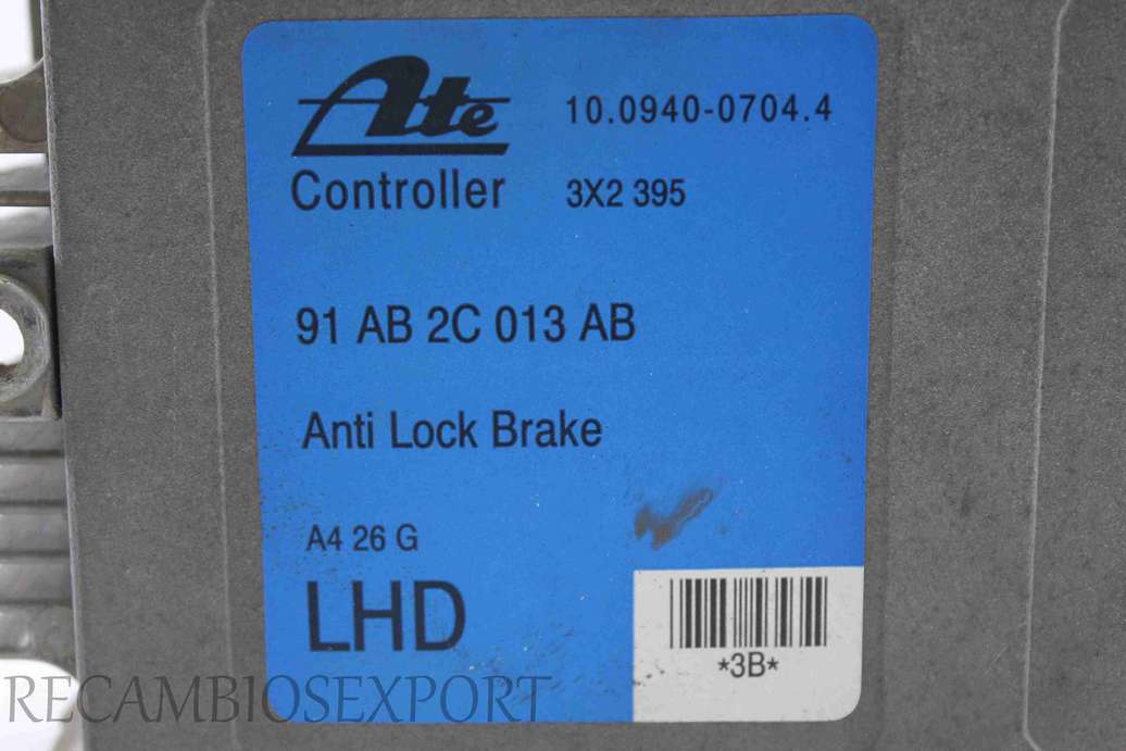 Centralita ABS Ford Escort 91AB2C013AB 91 AB 2C 013 AB 10094007044 10.0940-0704.4 - foto 2