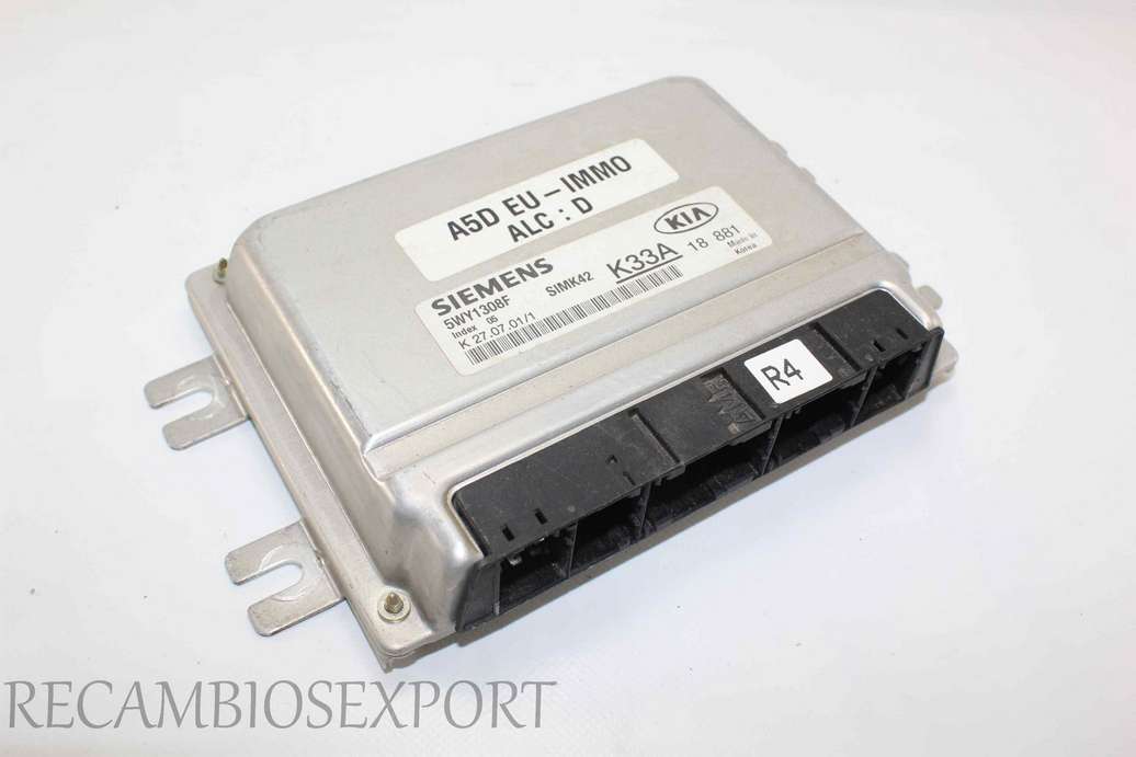 Centralita del motor Kia Rio K33A18881 K33A 18 881 SIEMENS 5WY1308F SIMK42 ALC: D - foto 1