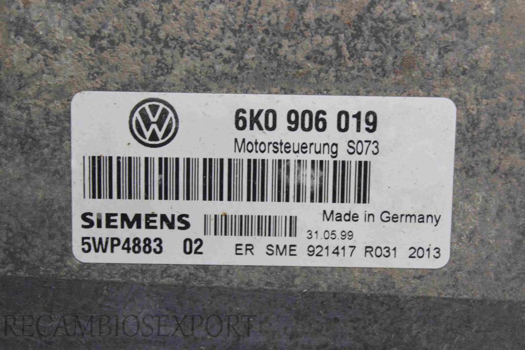 Centralita del motor Seat Ibiza 6K0906019 6K0 906 019 Siemens SWP488302 SWP4883 02 - foto 2