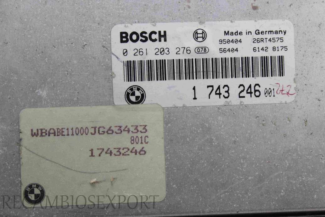 Centralita del motor BMW E36 1743246 1743246001 1 743 246 001 BOSCH 0261203276 0 261 203 276 - foto 2