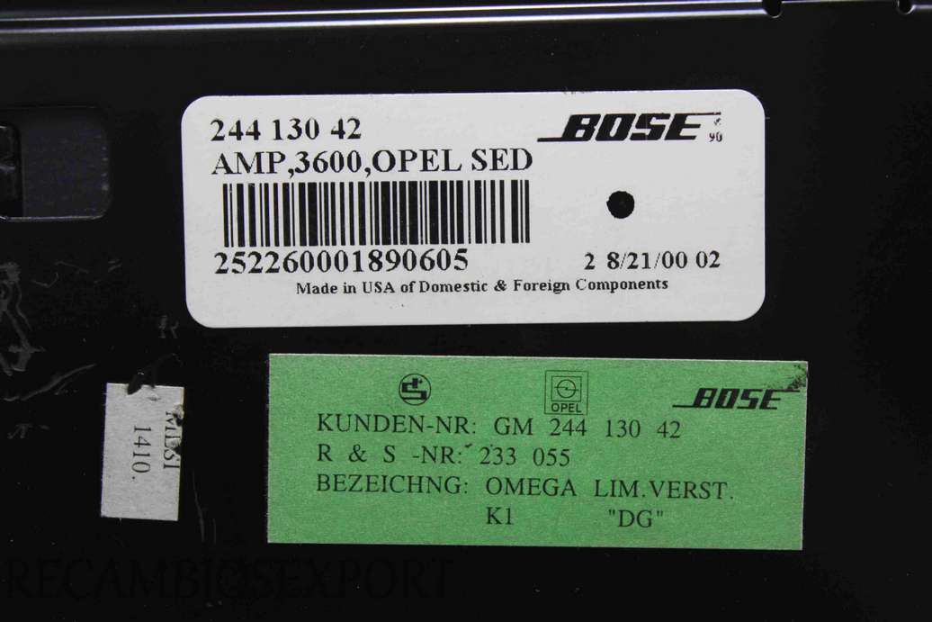 Centralita amplificador Opel Omega GM 24413042 244 130 42 - foto 2