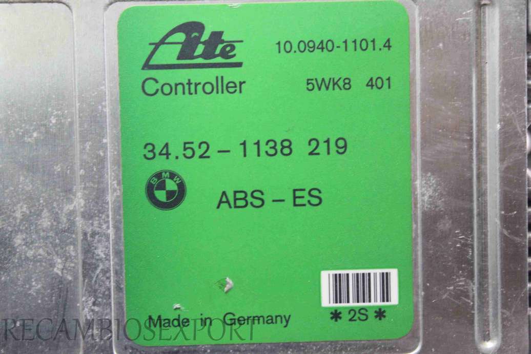 Centralita de ABS BMW E36 34521138219 34.52-1 138 219 Ate 10094011014 10.0940-1101.4 - foto 2