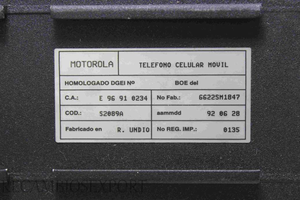 Centralita telefono Motorola E96910234 E 96 91 0234 6622SM1847 S2089A 920628 - foto 2