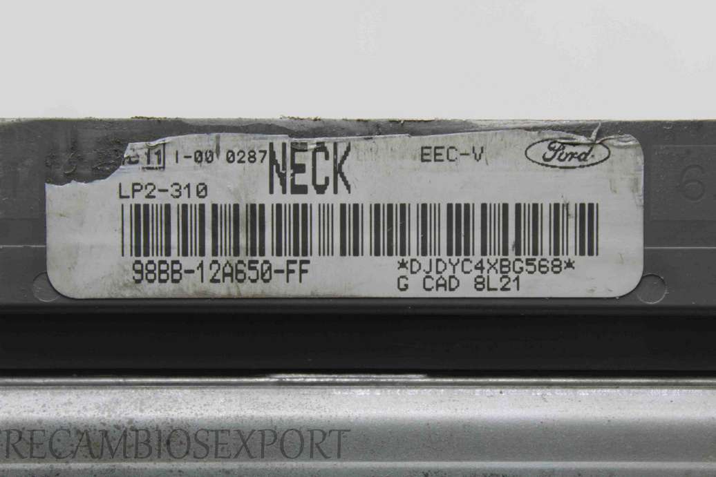 Centralita del motor Ford Mondeo 98BB12A650FF 98BB-12A650-FF NECK - foto 2