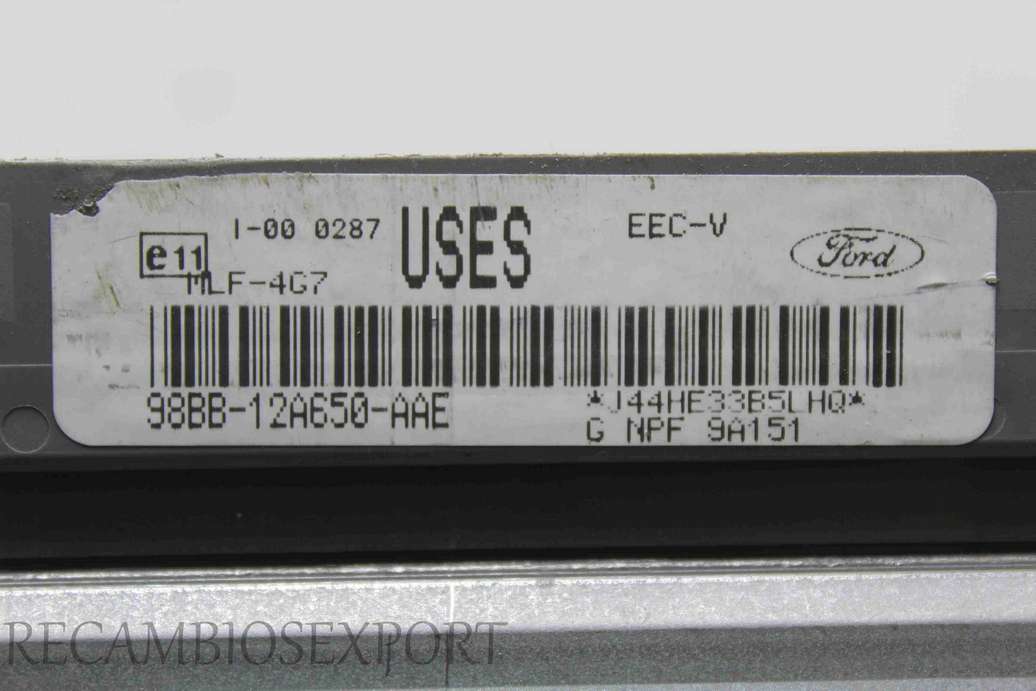 Centralita del motor Ford Cougar Mondeo 98BB12A650AAE 98BB-12A650-AAE USES MLF-4G7 - foto 2