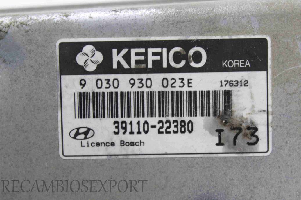 Centralita del motor Hyundai Accent 9030930023E 9 030 930 023E 3911022380 39110-22380 Kefico - foto 2