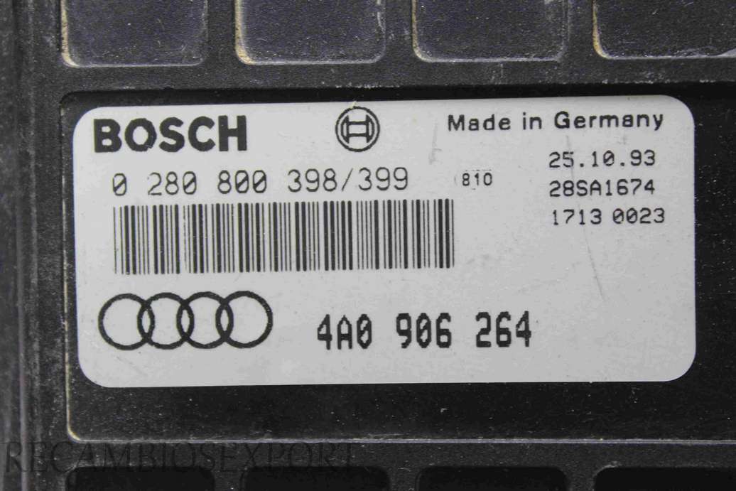 Centralita del motor Audi 100 4A0906264 4A0 906 264 Bosch 0280800398 0280800398/399 - foto 2