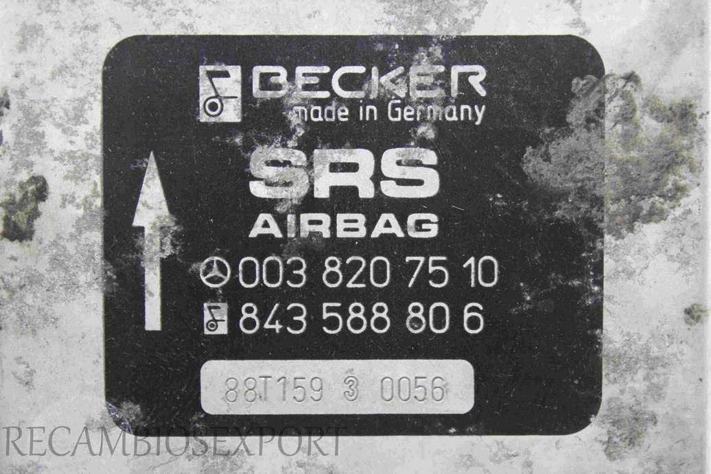 Centralita de airbag Mercedes W201 W124  0038207510 003 820 75 10 843588806 843 588 806 - foto 2
