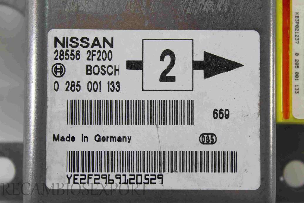Airbag Centralita Nissan Primera 0285001133 0 285 001 133 285562F200 28556 2F200 - foto 2