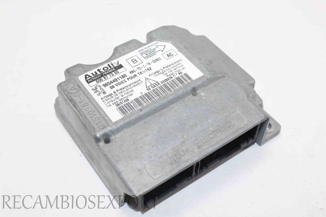 Centralita Airbag Peugeot 307 9654491180 AC Autoliv 606877300 606 87 73 00 - foto 1