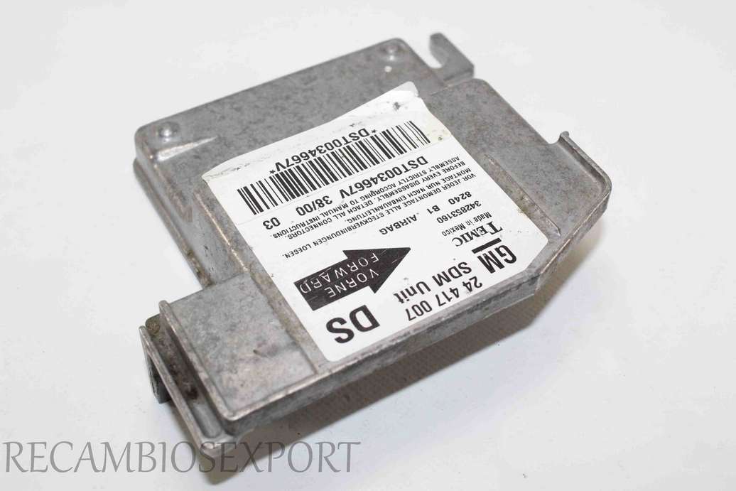 Centralita de airbag Opel Corsa GM 24417007DS 24417007 DS 24 417 007 Temic 342853160 - foto 1