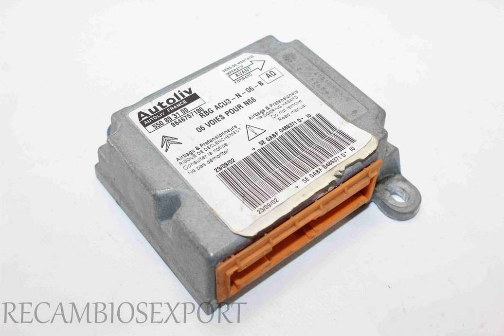 Centralita de airbag Citroen Xsara Picasso 9640822580 AQ Autoliv 550893100 550 89 31 00 - foto 1