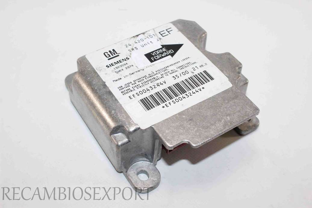 Centralita de airbag Opel Omega 24420101EF 24420101 EF 24 420 101 Siemens 5WK42974 5WK4 2974 - foto 1