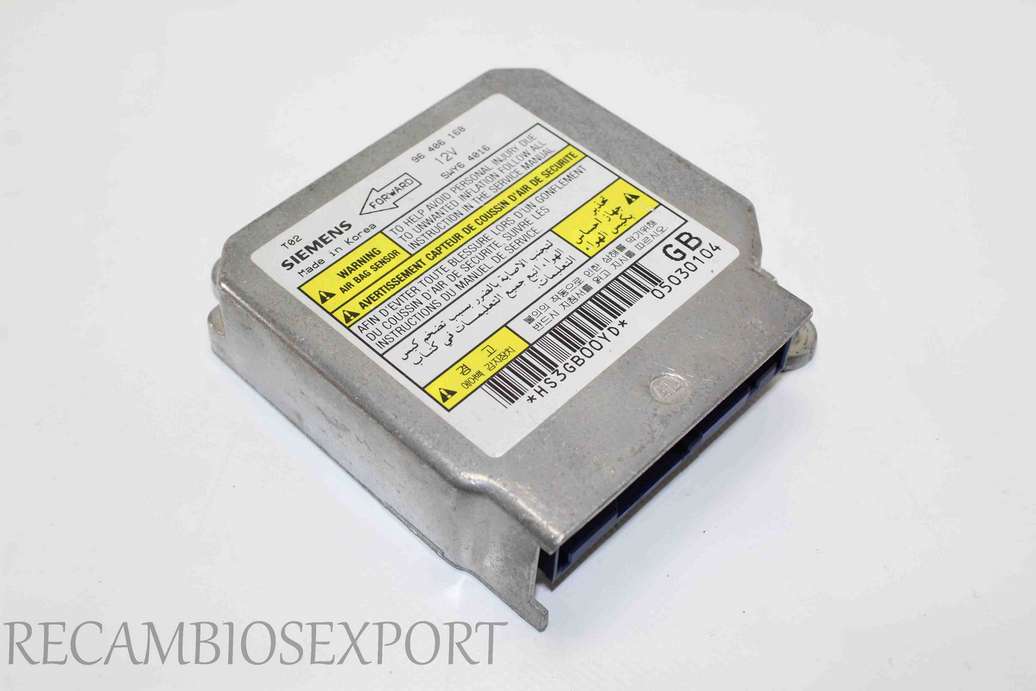 Centralita de airbag Daewoo Kalos 96406168 96 406 168 Siemens 5WY64016 5WY6 4016 - foto 1