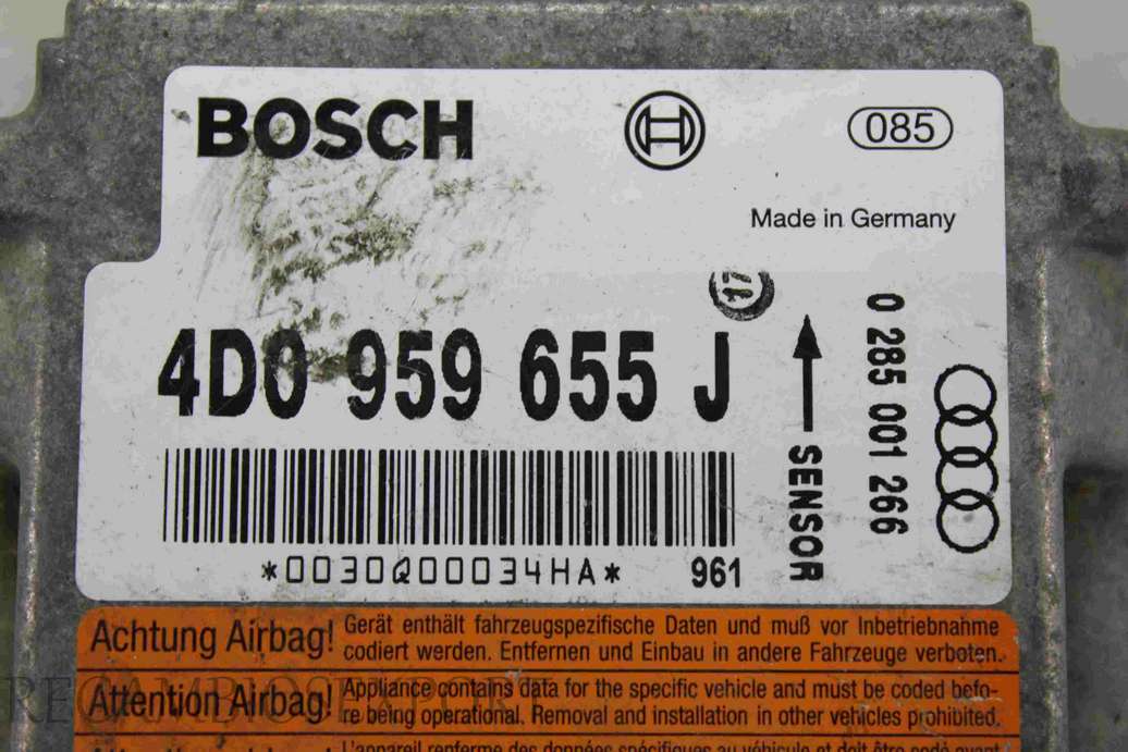 Centralita de airbag Audi A8 S8 D2 4D0959655J 4D0 959 655 J Bosch 0285001266 0 285 001 266 - foto 2
