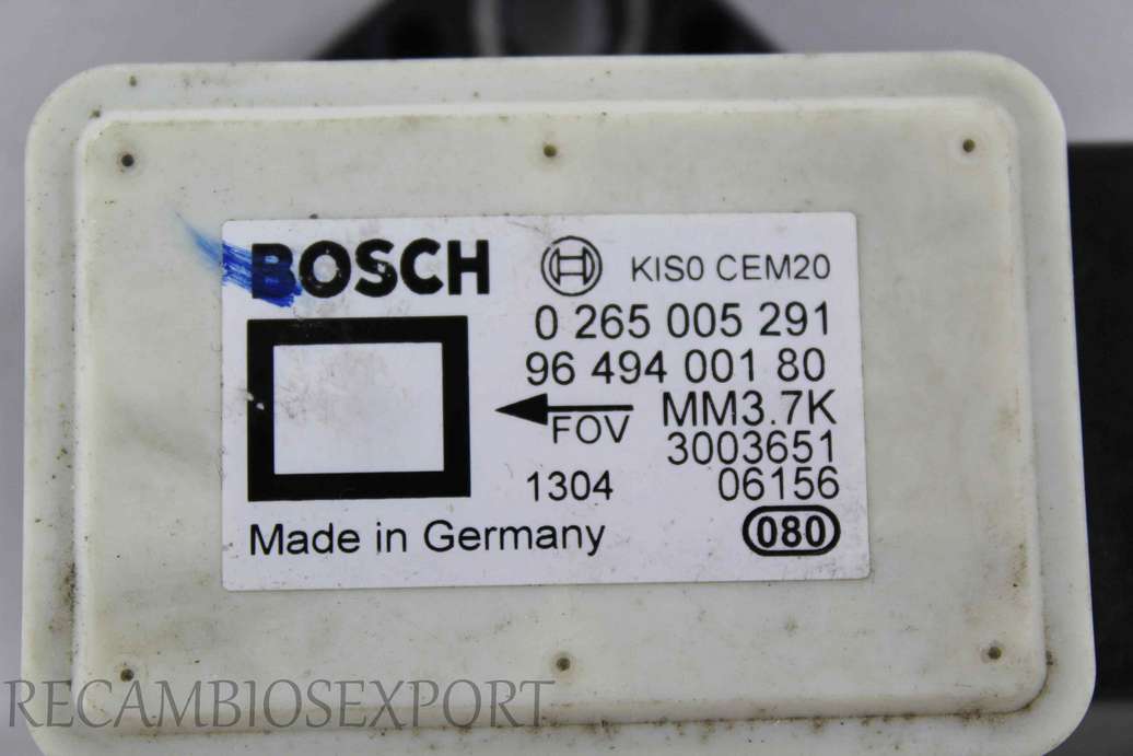 Sensor de airbag Citroen C4 Peugeot 307 9649400180 96 494 001 80 Bosch 0265005291 0 265 005 291 - foto 2