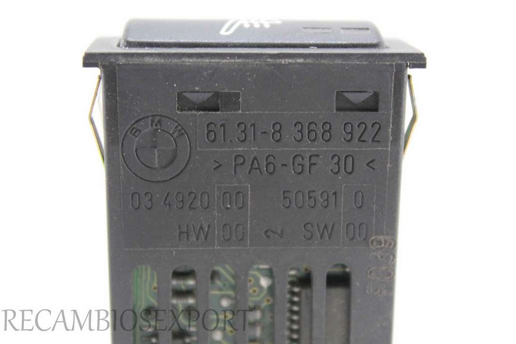 Interruptor de calefacción BMW E46 61318368922 61.31-8 368 922 03492000 03 4920 00 - foto 2
