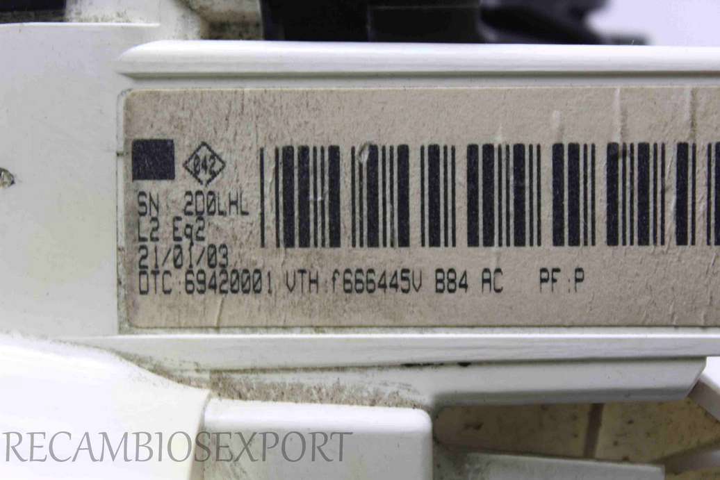 Panel de clima Renault Megane 69420001 Valeo F666445VB84AC  F666445V B84 AC 69427001 - foto 2