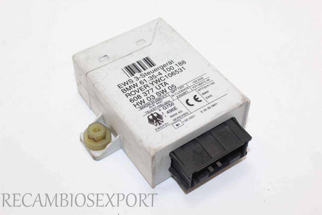 Modulo de encendido BMW E46 E39 E38 61354100188 61.35-4 100 188 YWC106531 608377 608 377 UTA - foto 1
