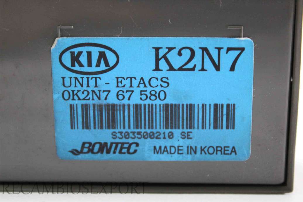 Modulo control de señales Kia Sephia 0K2N767580 0K2N7 67 580 K2N7 OK2N767580 - foto 2