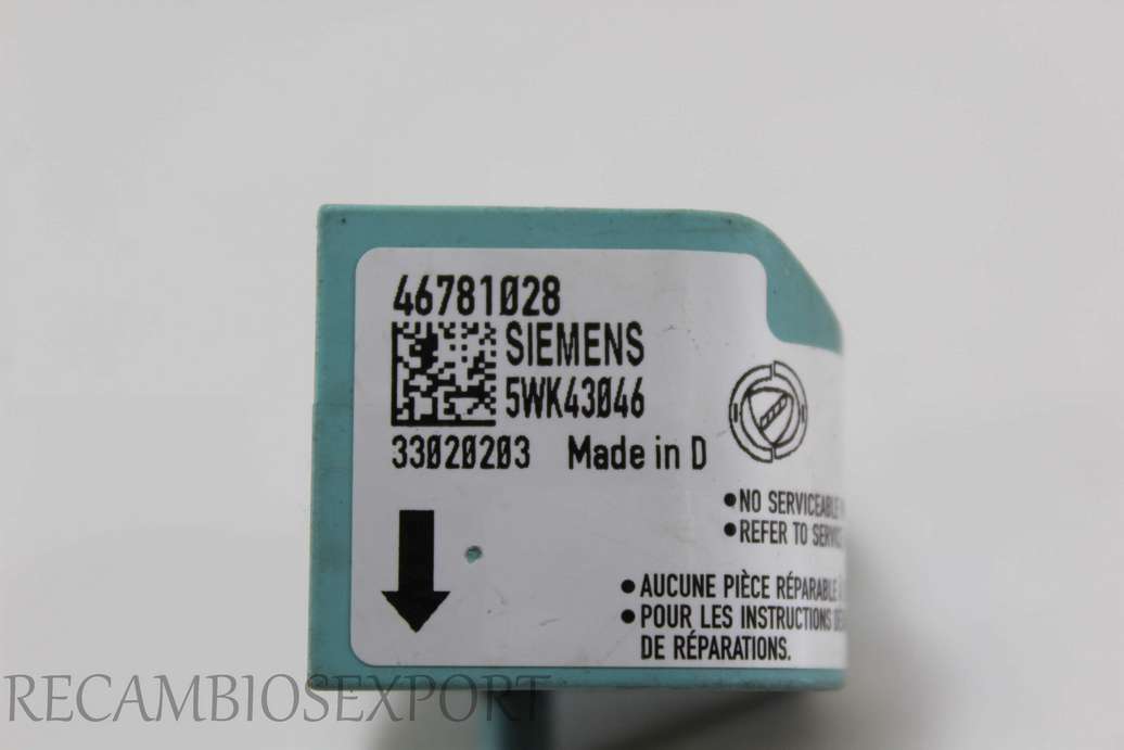 Sensor de airbag Fiat Stilo 46781028 Siemens 5WK43046 - foto 2