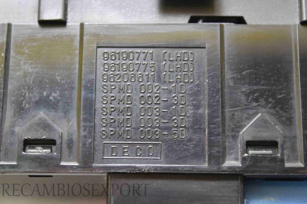 Interruptor de elevalunas Chevrolet Tacuma Rezzo 96190771 96190775 96206611 612W08170 - foto 2