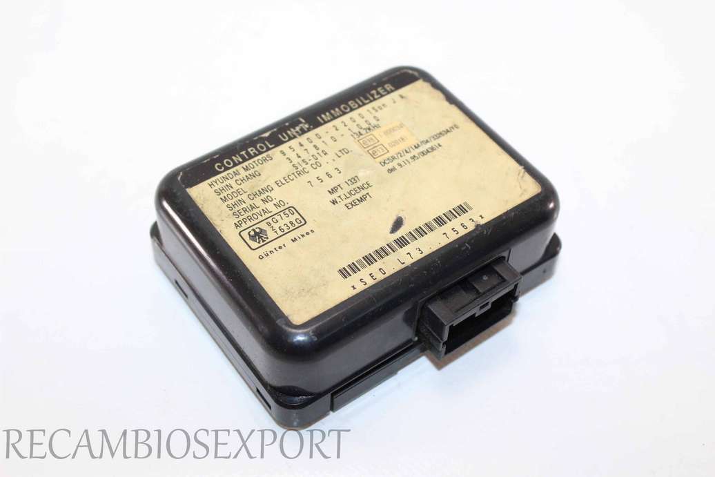 Módulo inmovilizador Hyundai Accent 9540022001SonJR 9540022001 Son JR 95400-22001 347810-1000 3478101000 - foto 1