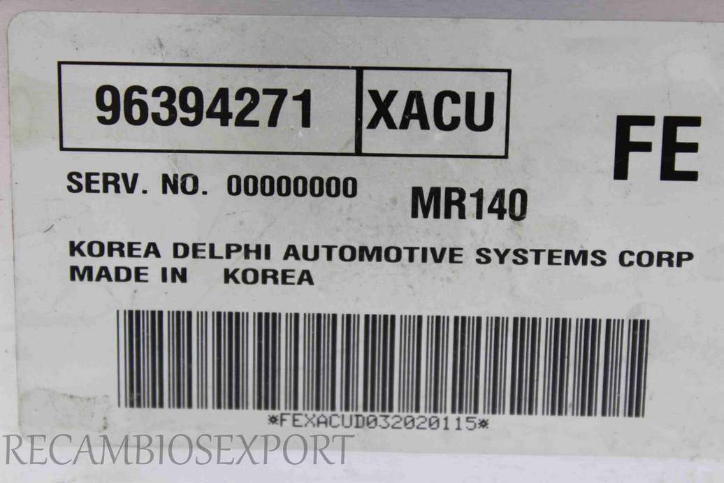 Centralita del motor Daewoo Kalos 96394271 96394271 FE - foto 2