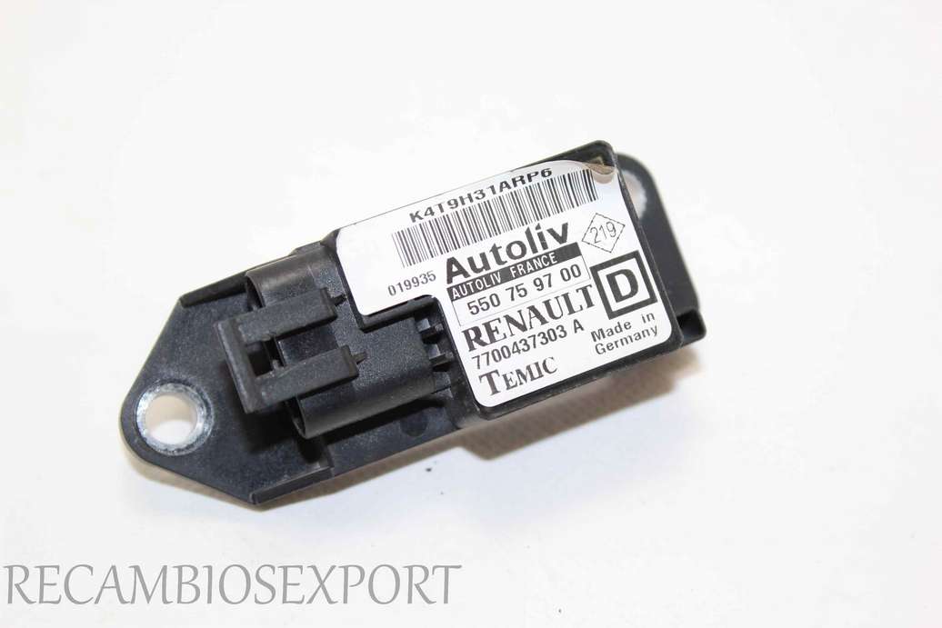 Sensor de airbag Renault Megane 7700437303A 7700437303 A D Autoliv 550759700 550 75 97 00 Temic - foto 1