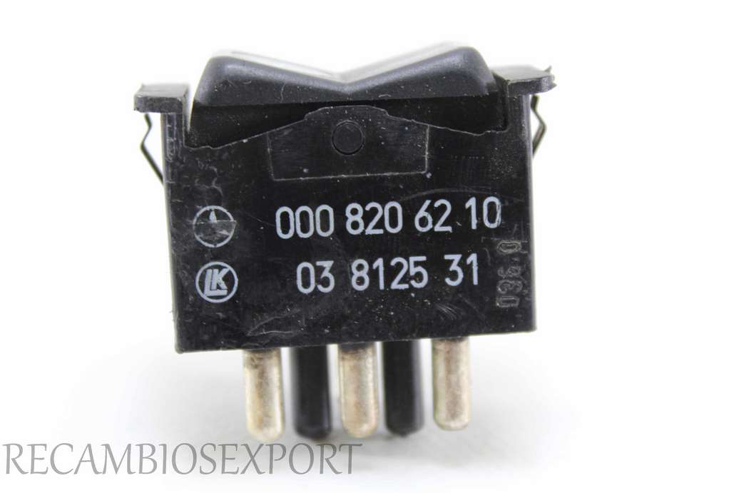 Interruptor de techo solar Mercedes W107 0008206210 000 820 62 10 LK 03812531 03 8125 31 - foto 2