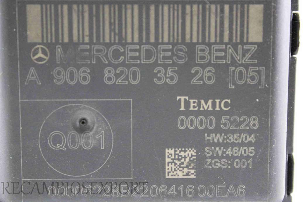 Centralita Mercedes Sprinter W906 A9068203526 A 906 820 35 26 Temic 00005228 0000 5228 Q001 - foto 2