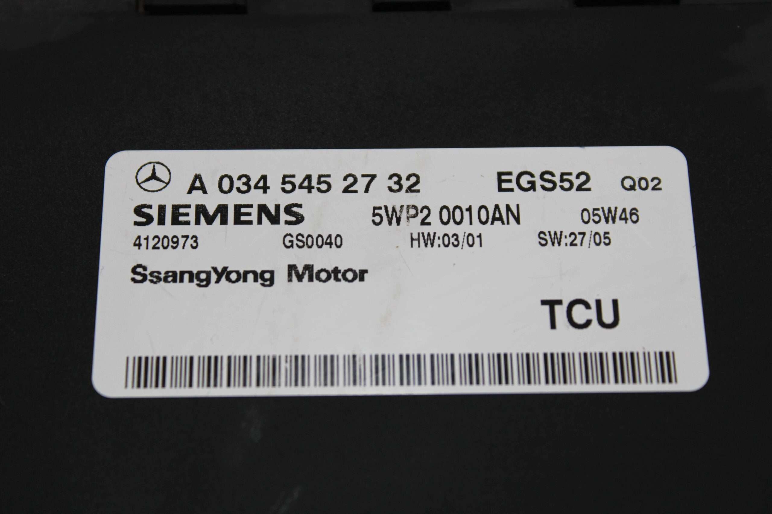 Módulo Control de Transmisión SsangYong Kyron - foto 2