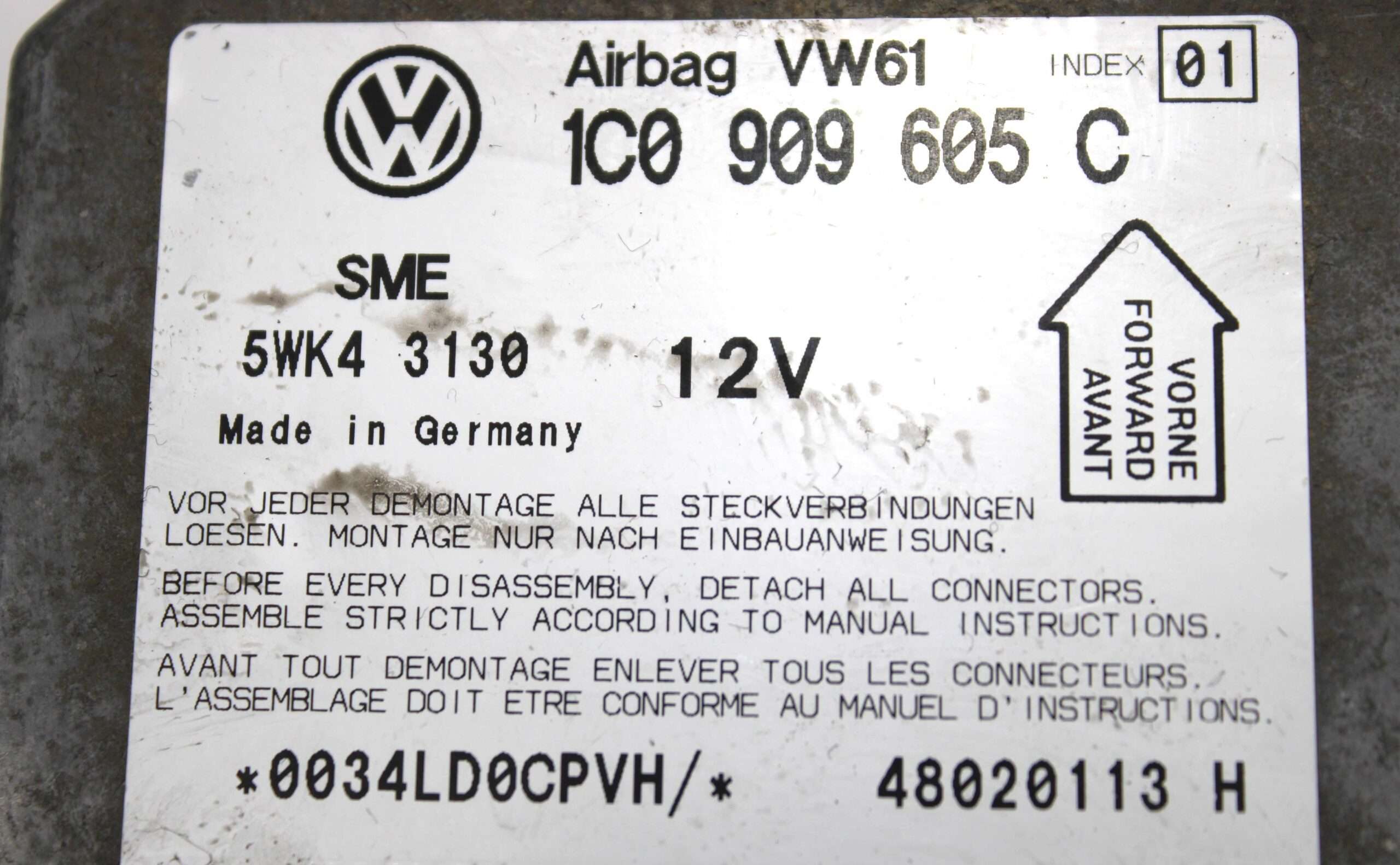 Centralita de Airbag Volkswagen Passat - foto 2