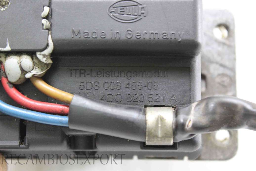 Resistencia de calefaccion Audi A8 4D0820521A 4D0 820 521 A 4DO820521A Hella 5DS00645505 5DS 006 455-05 - foto 2
