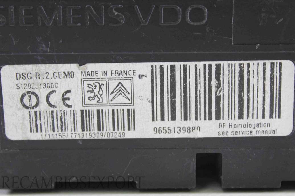 Modulo de presion Citroen C4 9655139880 Siemens S120231300C - foto 2