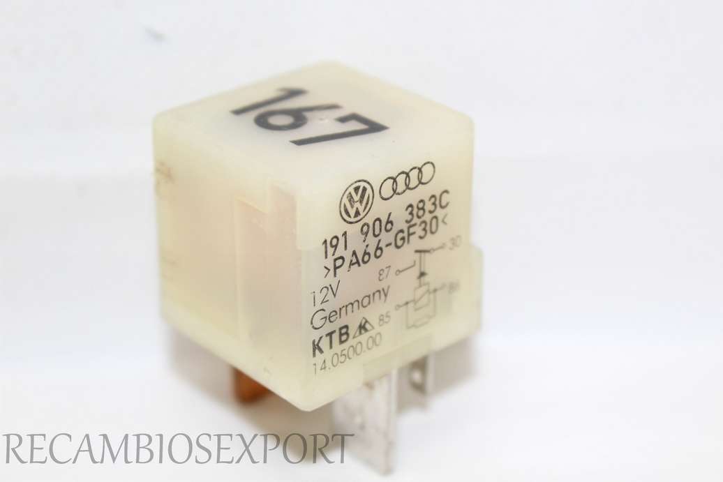 Rele 167 VW Audi Skoda Seat 191906383C 191 906 383C PA66GF30 PA66-GF30 - foto 1