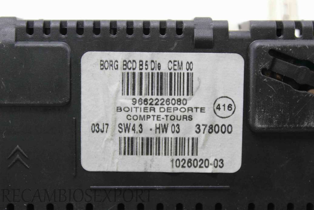 Pantalla display Citroen C4 9662226080 Borg 102602003 1026020-03 - foto 2