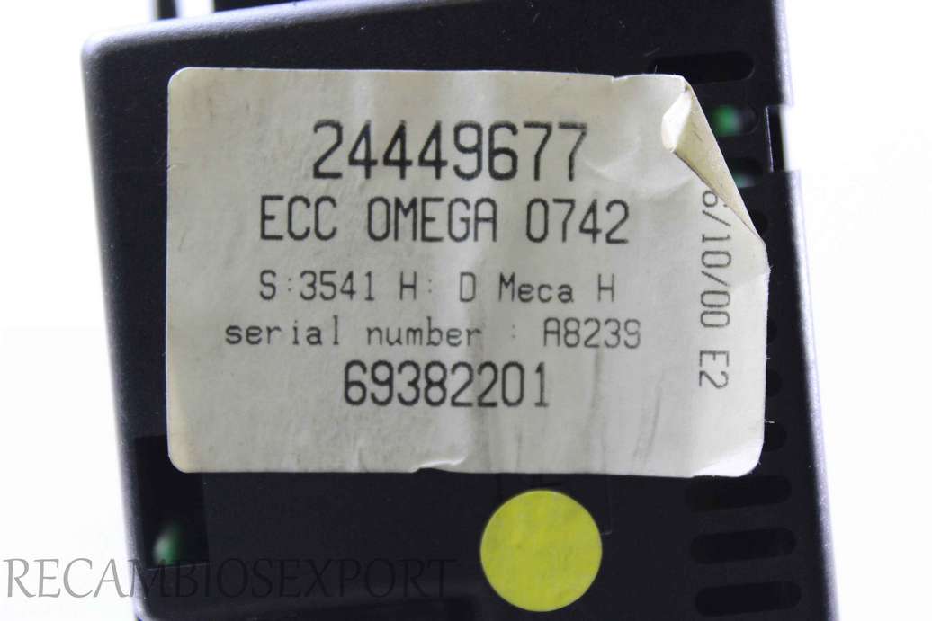 Panel de clima Opel Omega B 24449677 69382201 - foto 2