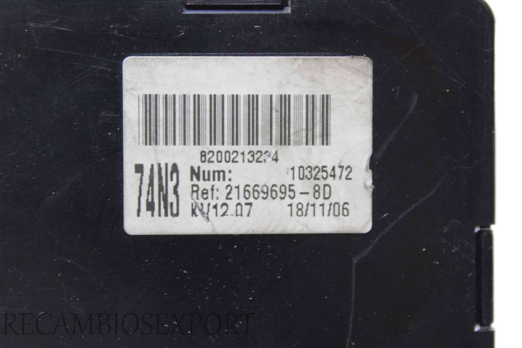 Caja de fusibles Renault Laguna 8200213234 8200148809A 8200148809-A 8200004201E 8200004201-E 216696958D 21669695-8D 518095419 - foto 3