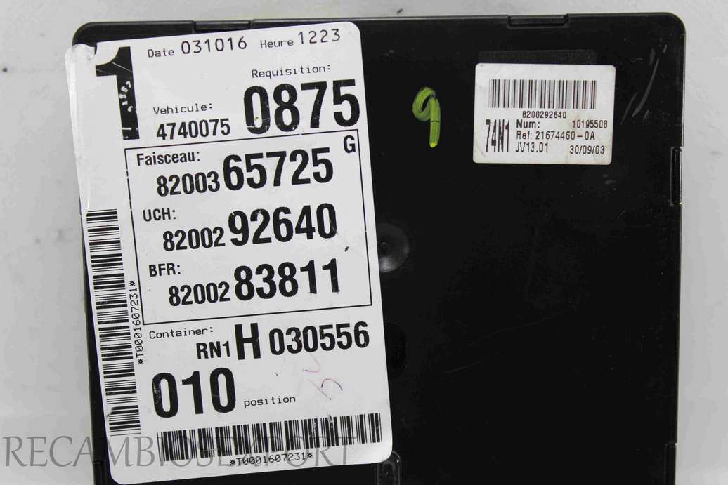 Caja de fusibles Renault Laguna 8200292640 8200283811 8200365725 - foto 2