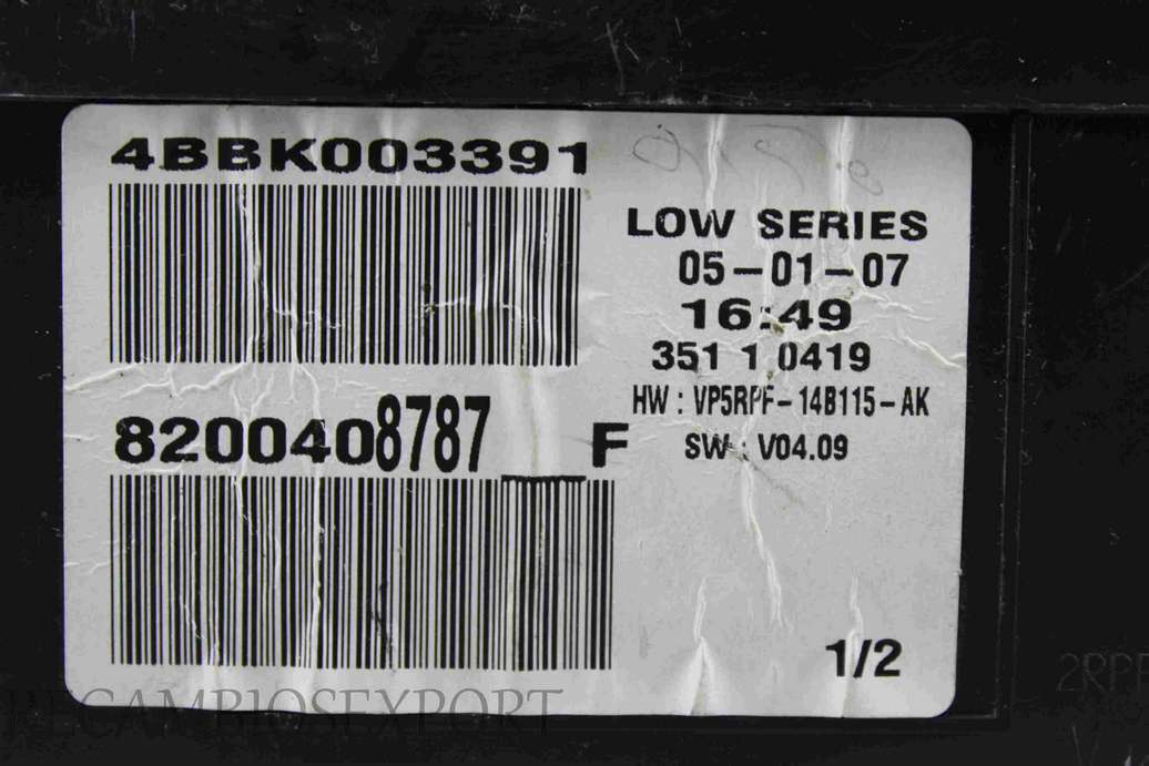Cuadro de instrumentos Renault Megane 8200408787F 8200408787-F 4BBK003391 - foto 3