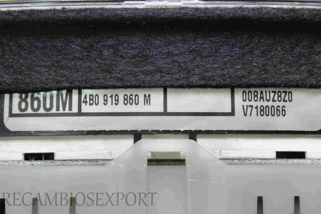 Cuadro de instrumentos Audi A6 C5 4B0919860M 4B0 919 860 M 008AUZ8Z0 - foto 3